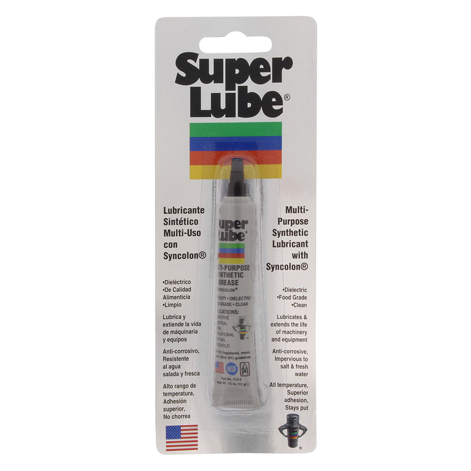 Grasa sintética multiusos Super Lube con Syncolon - Tubo de 0,5 oz [21010]