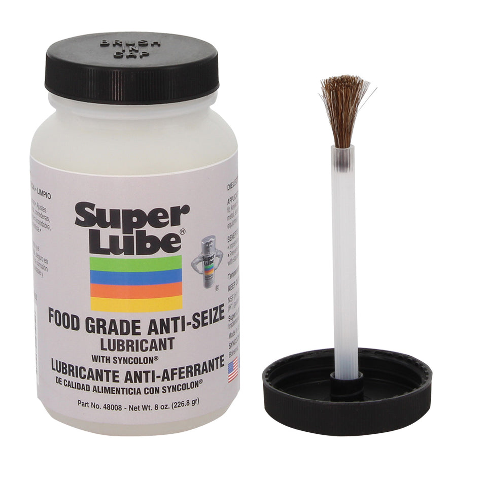 Lubricante antiadherente de grado alimenticio Super Lube con Syncolon - Botella para cepillo de 8 oz [48008]