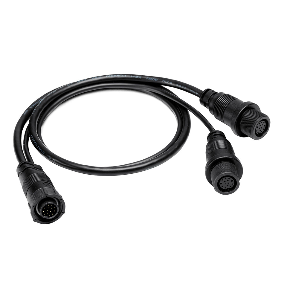 Cable divisor izquierdo-derecho para imágenes laterales Humminbird 14 M SILR Y - SOLIX/APEX [720112-1]