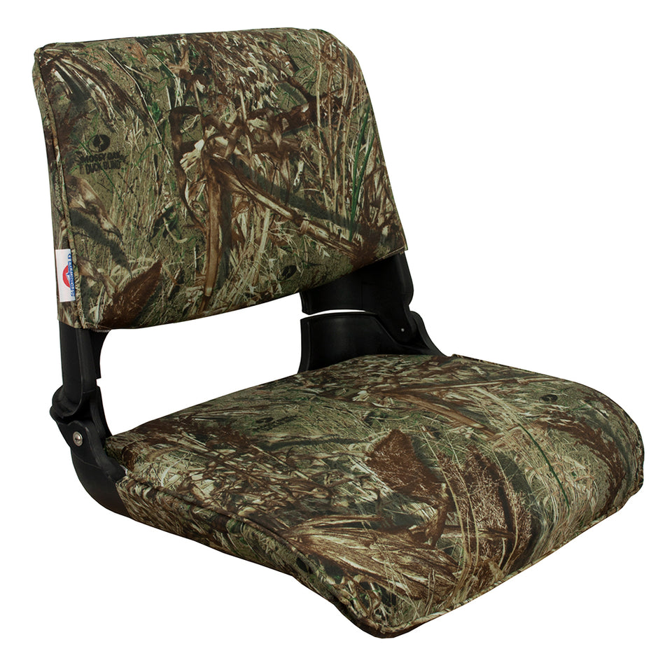 Asiento plegable premium Springfield Skipper - Mossy Oak Duck Blind con carcasa negra [1061021]