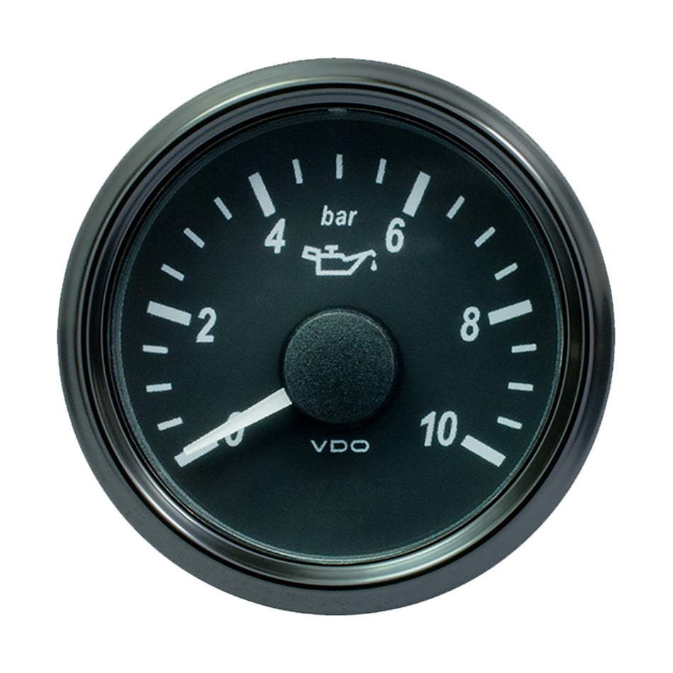 VDO SingleViu 52mm (2-1/16") Oil Pressure Gauge - 10 Bar - 0-180 Ohm [A2C3833170030]