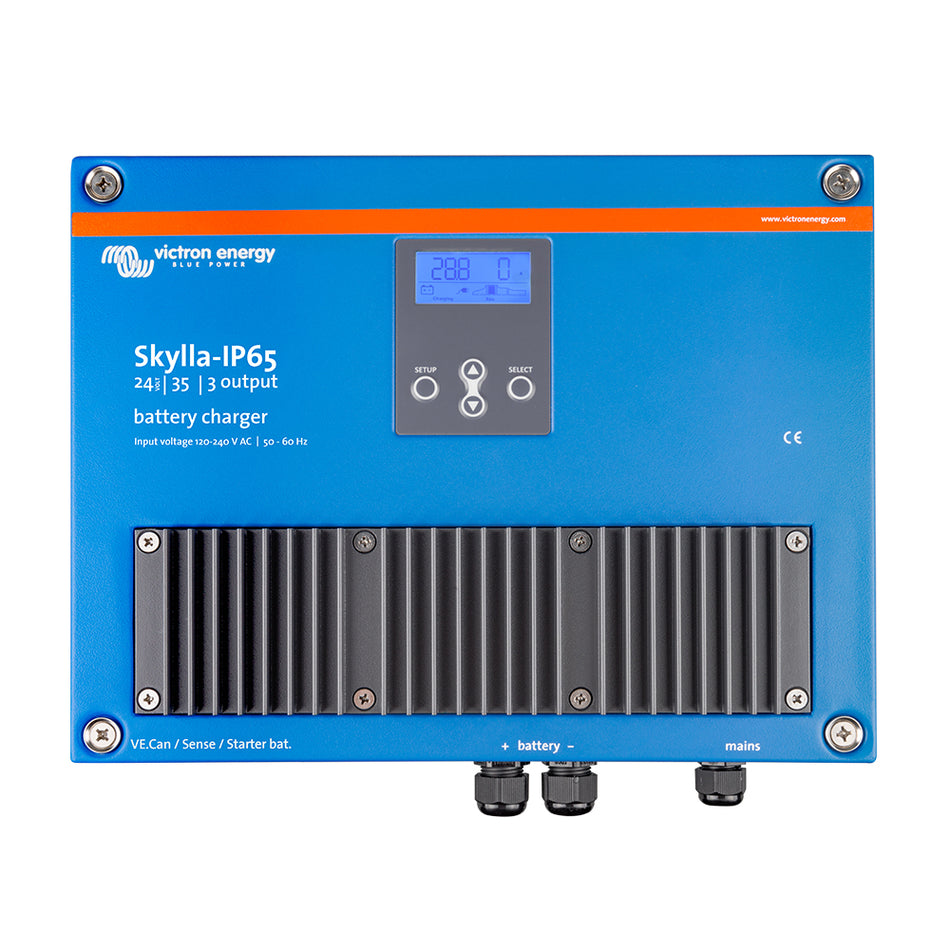 Cargador de batería Victron Skylla-IP65 24/35 de 3 bancos, 120-240 V CA [SKY024035100]