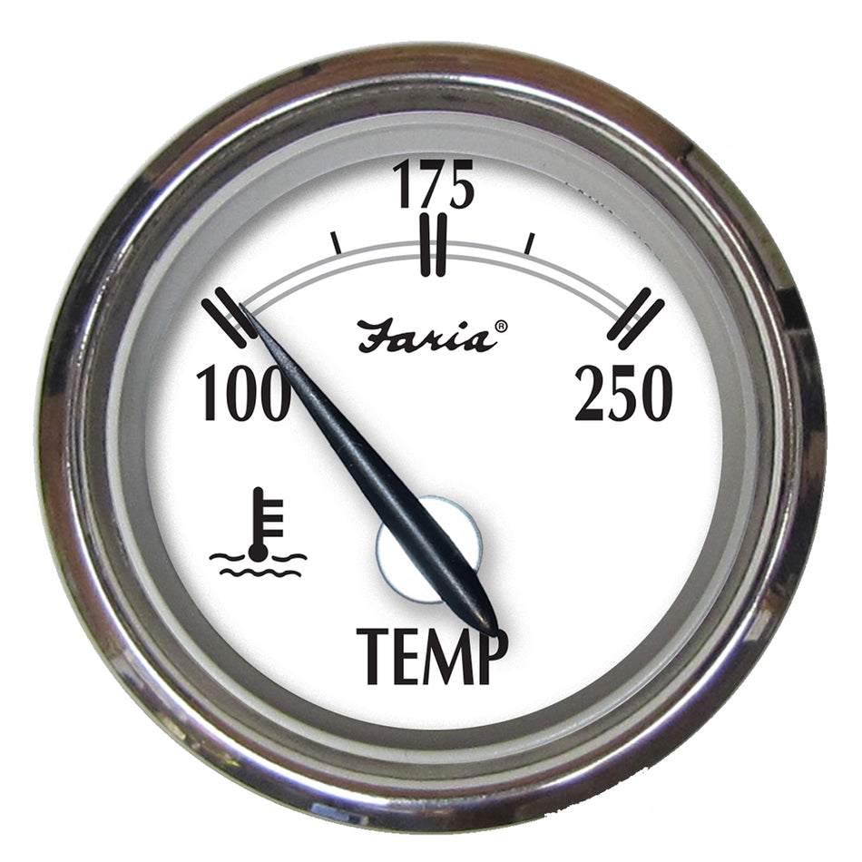 Medidor de temperatura del agua Faria Newport SS de 2" - 100 a 250 F [25002]