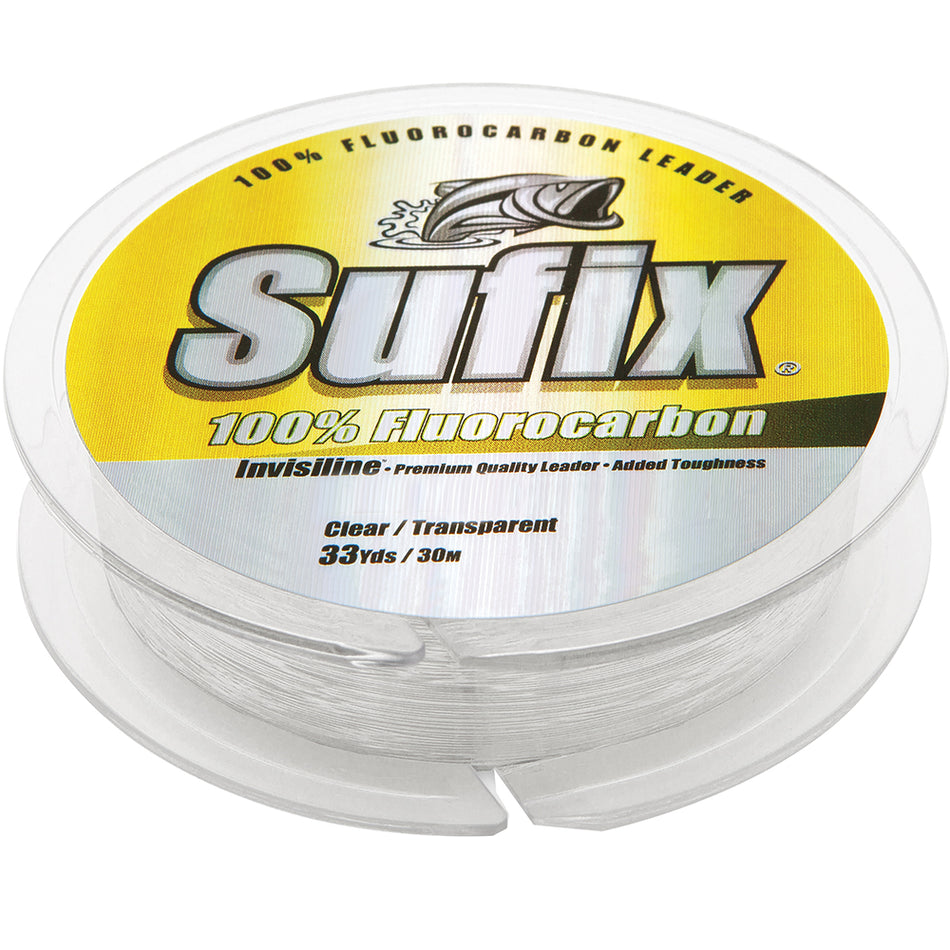 Líder invisible Sufix 100 % fluorocarbono - 100 lb - 33 yardas [683-100]