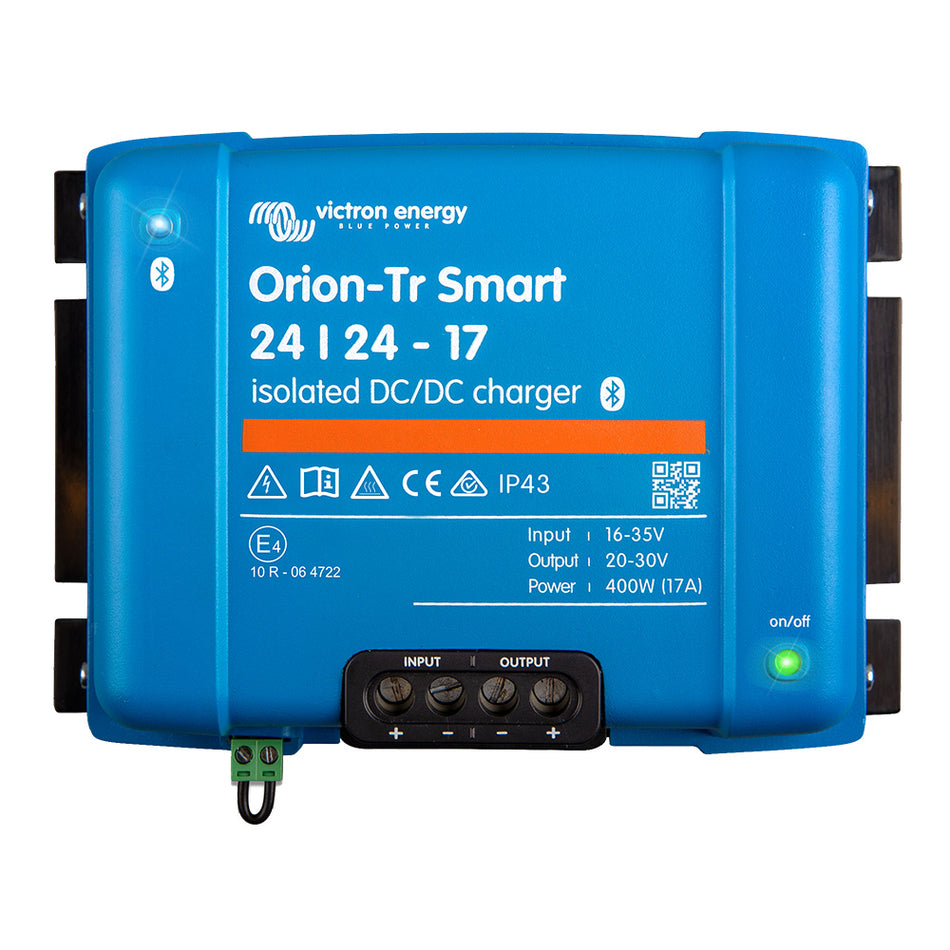 Cargador o fuente de alimentación aislada Victron Orion-TR Smart DC-DC 24/24-17 de 17 A (400 W) [ORI242440120]