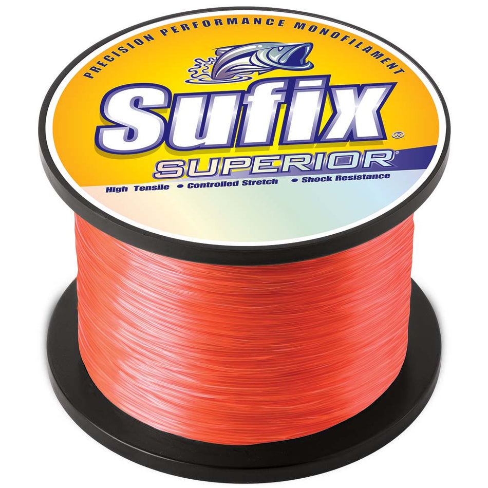 Monofilamento Sufix Superior Neon Fire - 8 lb - 1720 yardas [636-108]