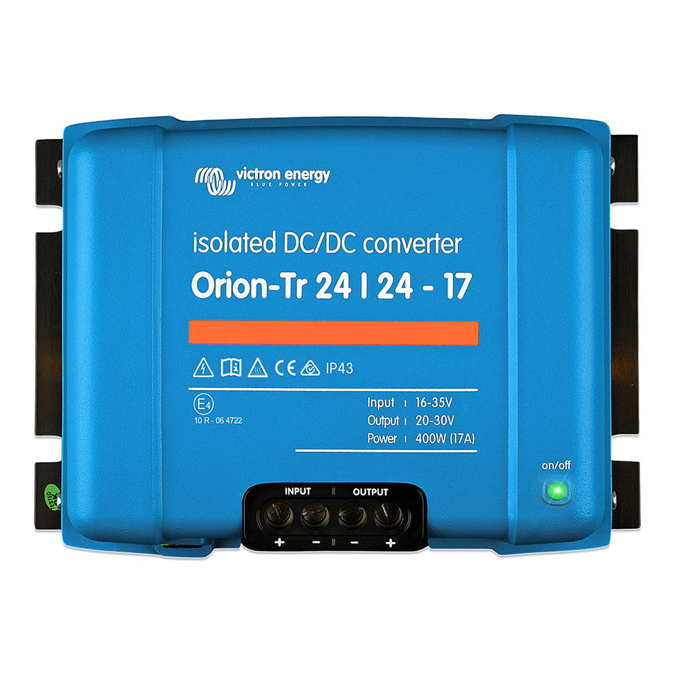 Convertidor CC-CC aislado Victron Orion-TR - 24 VCC a 24 VCC - 400 W - 17 A [ORI242441110]