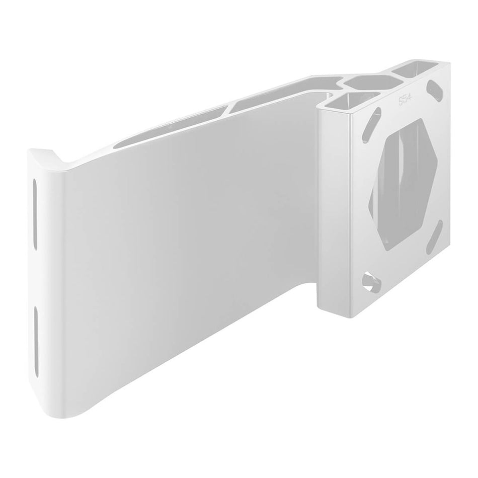 Soporte adaptador de placa de apoyo Minn Kota Raptor - Estribor - Retranqueo de 5" - Elevación de 4" - Blanco [1810382]