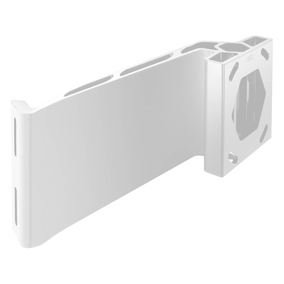 Soporte adaptador de placa de apoyo Minn Kota Raptor - Estribor - Retranqueo de 8" - Elevación de 6" - Blanco [1810386]