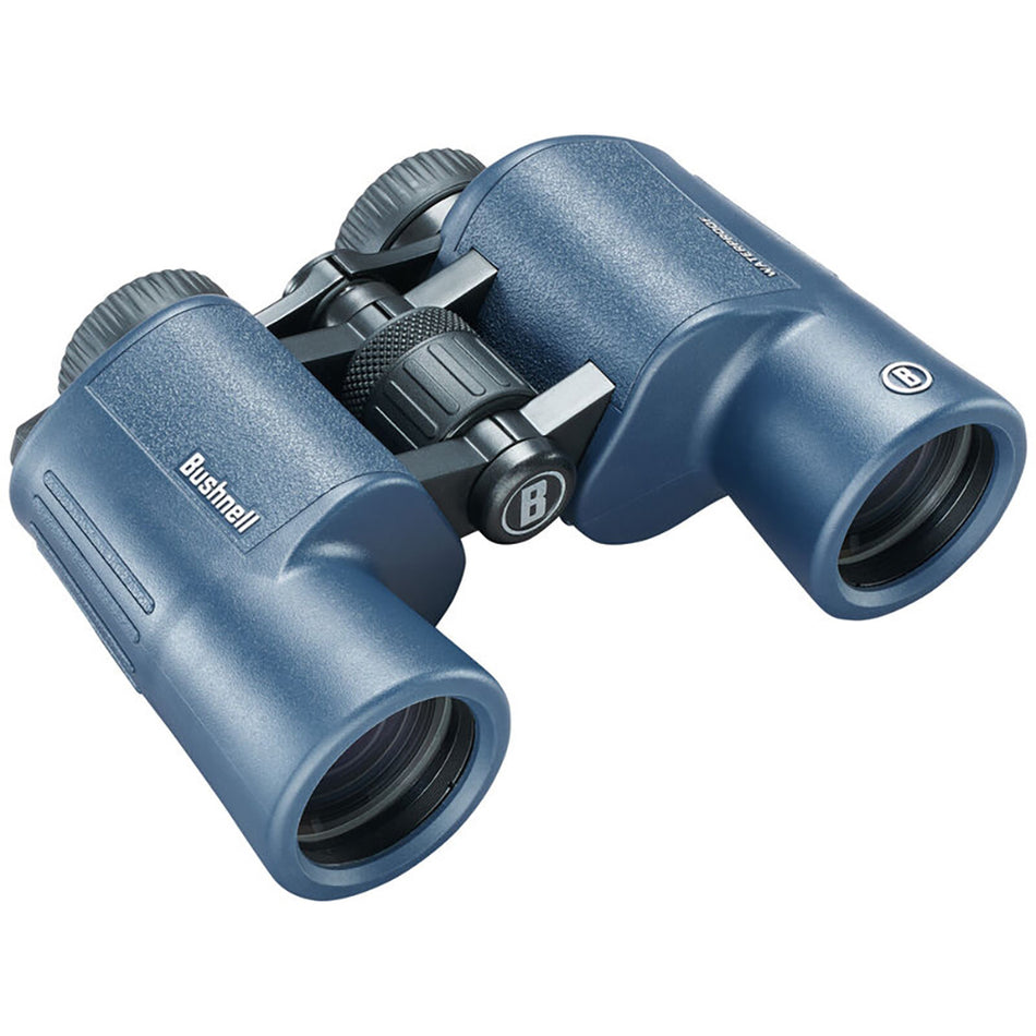 Prismáticos Bushnell H2O 10x42 mm - Oculares giratorios Porro WP/FP azul oscuro [134211R]