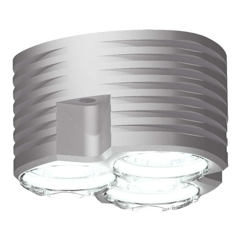 Serie Lopolight 400-080-26 - Luz de cubierta/esparcidor de 30 W - Blanca - Carcasa plateada [400-080-26]