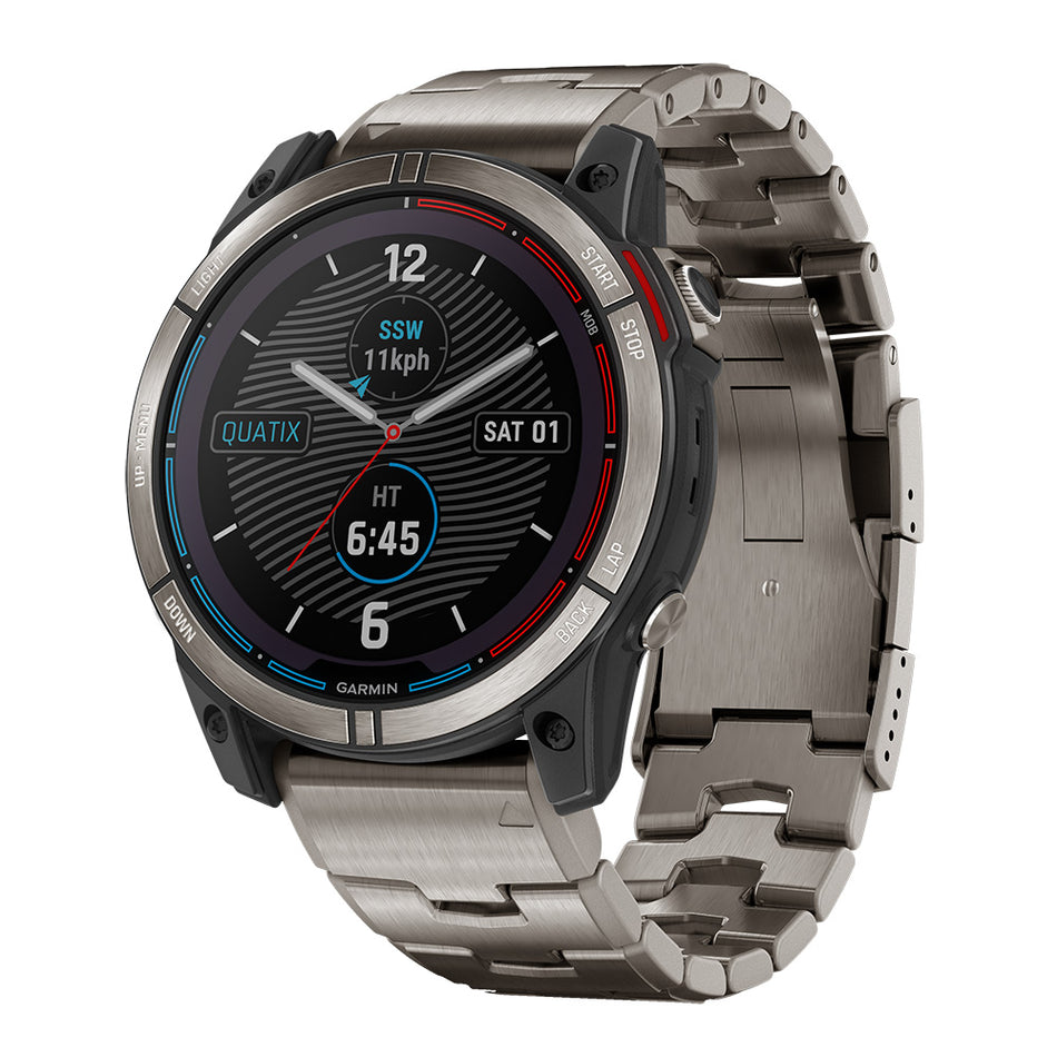 Garmin Quatix 7 - Montre GPS marine connectée Solar Edition avec recharge solaire [010-02541-60]