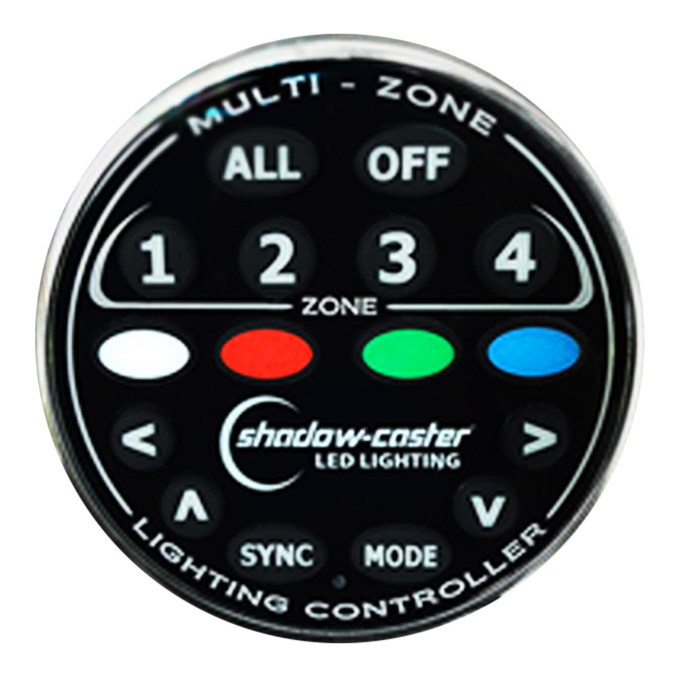 Controlador de zona redonda Shadow-Caster de 4 canales, control remoto para MZ-LC o SCM-LC [SCM-ZC-REMOTE]