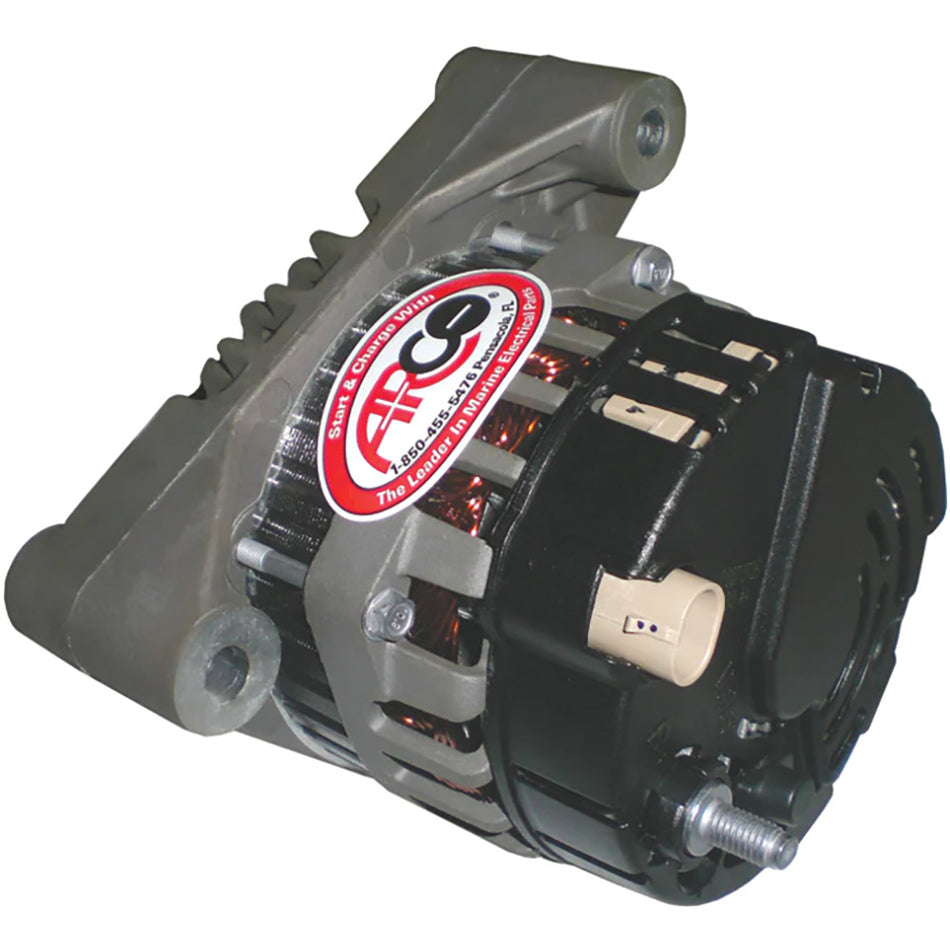 Alternador interno de repuesto premium ARCO Marine con polea multiranura de 55 mm - 12 V 65 A [60073]