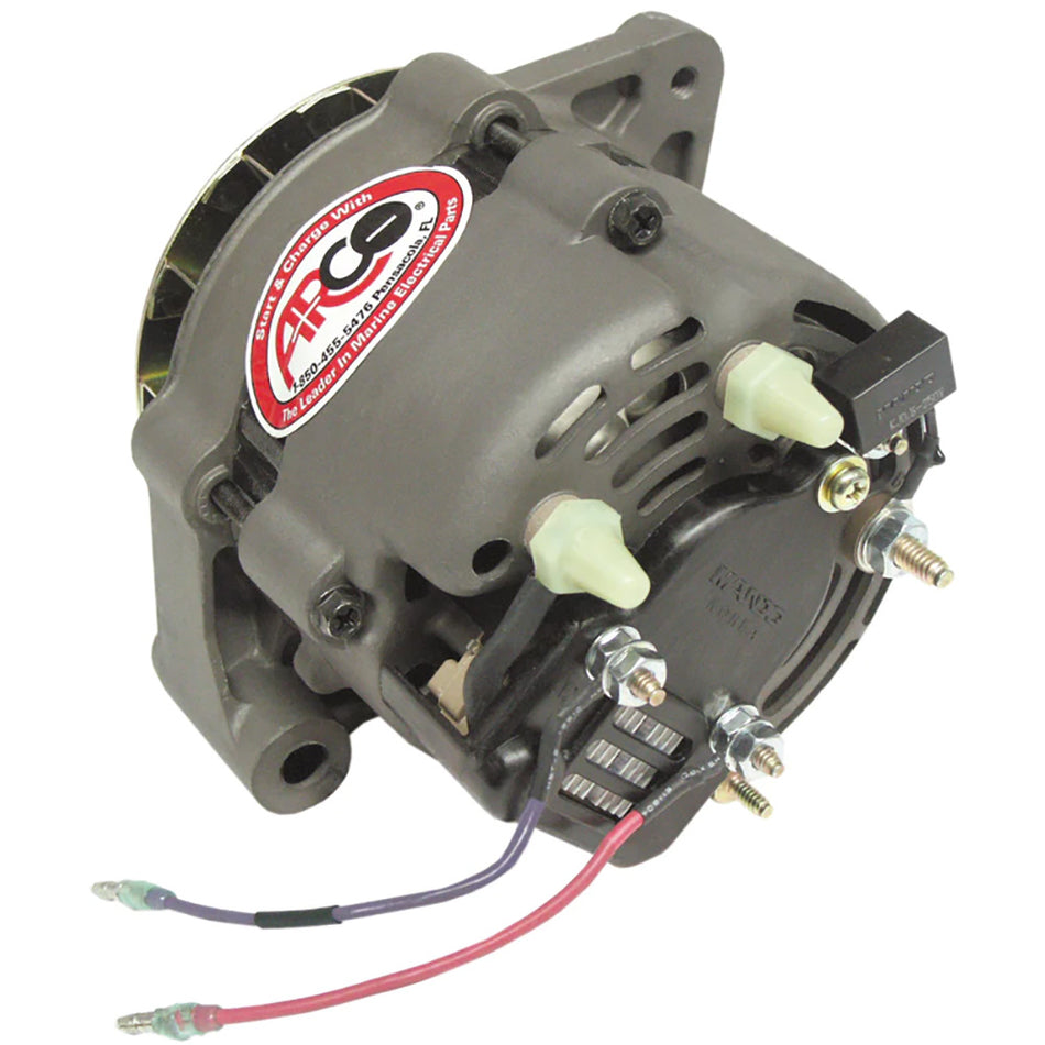 Alternador de repuesto premium ARCO Marine con polea de ranuras múltiples - 12 V 55 A [60055]