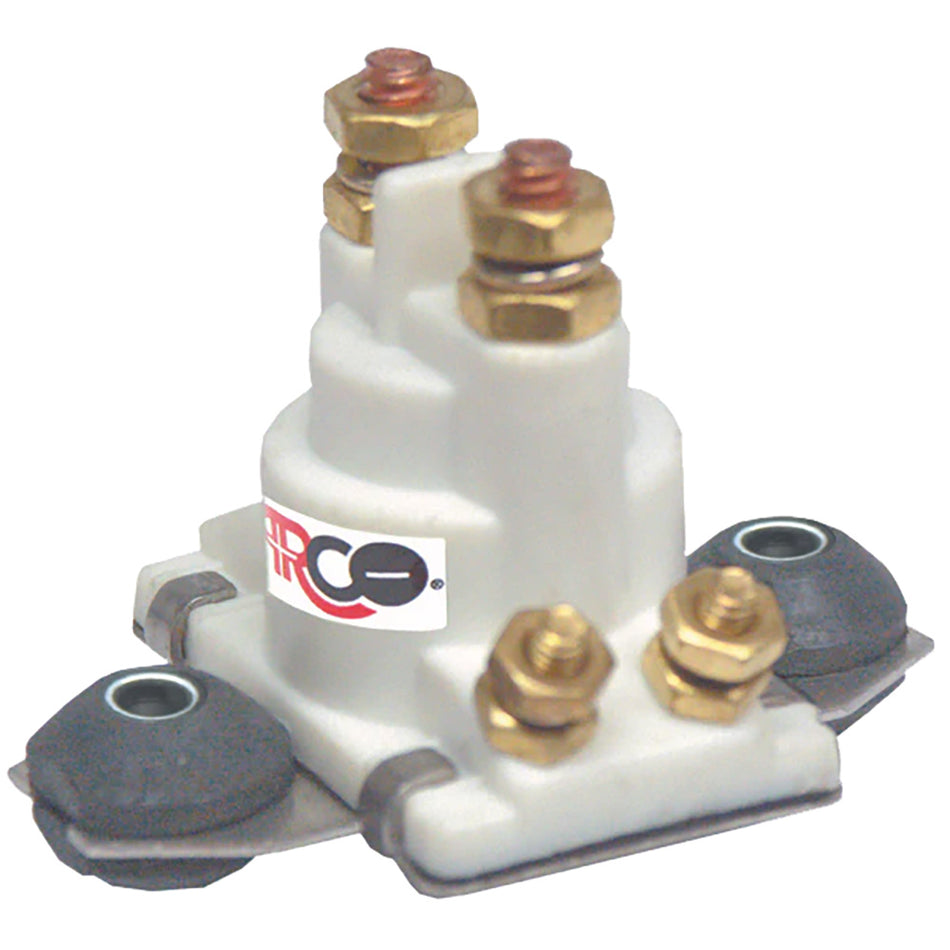 Solenoide para motor fueraborda marino ARCO con base aislada plana y carcasa blanca [SW097]