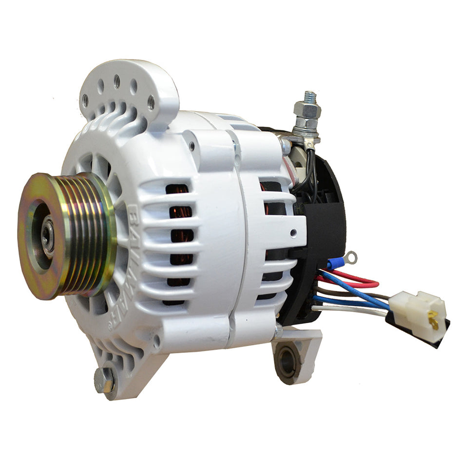 Alternador Balmar de 120 amperios, 12 V, 4 in, con polea K6 y conexión a tierra aislada [604-120-K6]