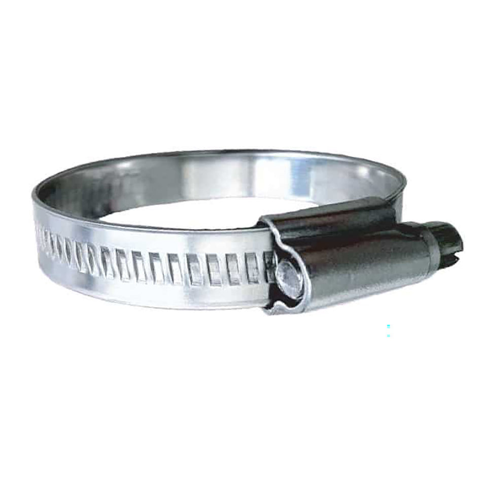 Abrazadera de manguera con sinfín sin perforar de acero inoxidable 316 Trident Marine - Banda de 3/8" - Rango de sujeción de 1-1/2" a 2") - Paquete de 10 - Tamaño SAE 24 [710-1381]